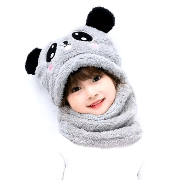 Vaikiška žieminė kepurė S124, pilka