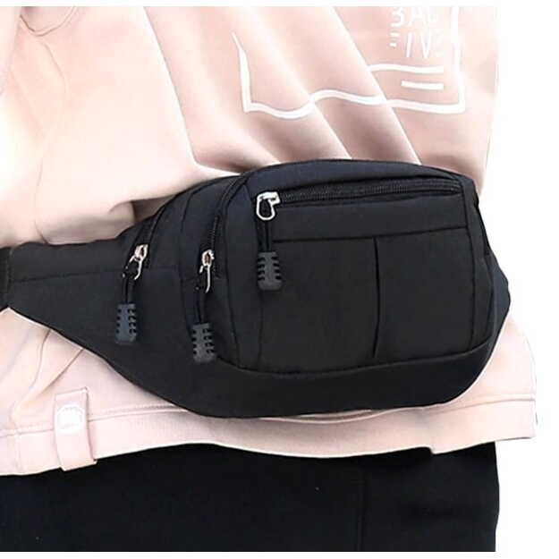Vyriška juosmens rankinė, krepšys R42, juoda