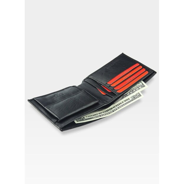 Vyriška odinė piniginė Pierre Cardin 8805 juodos spalvos
