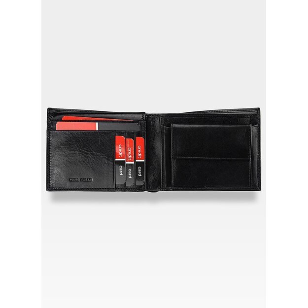 Vyriška odinė piniginė Pierre Cardin 8806 juodos spalvos