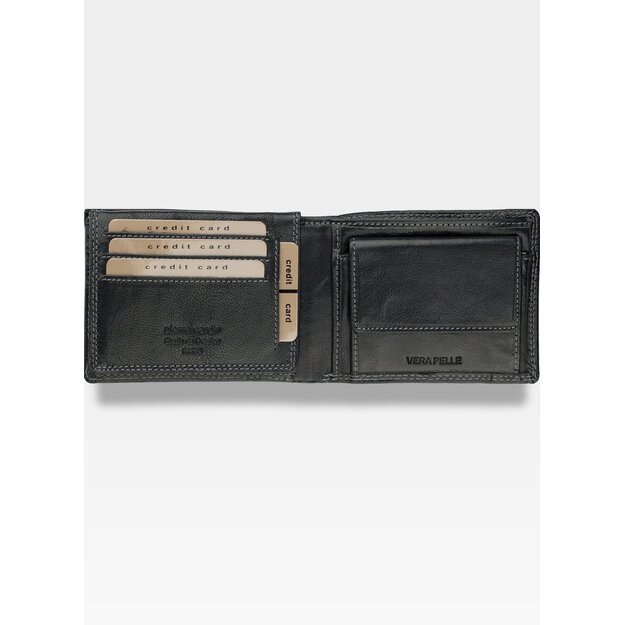 Vyriška odinė piniginė Pierre Cardin Lukas14 8806 juoda su RFID apsauga