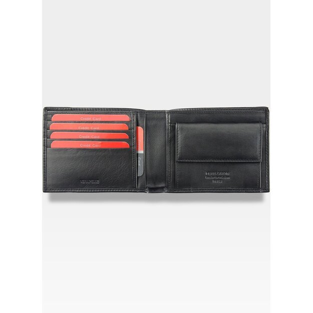 Vyriška odinė piniginė Pierre Cardin Tilak50 8805 juoda, su RFID apsauga