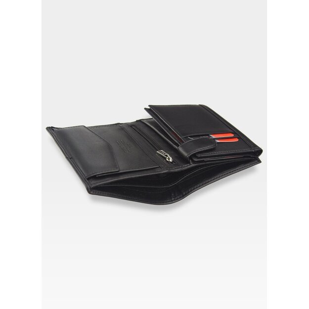 Vyriška odinė piniginė Pierre Cardin Tilak58 326 juoda su RFID apsauga