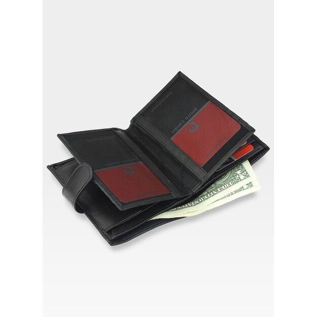 Vyriška odinė piniginė Pierre Cardin Tilak60 331A, juoda