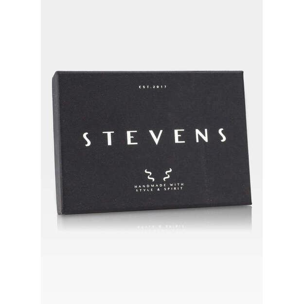 Vyriška odinė piniginė Stevens 326 Carbon, juoda