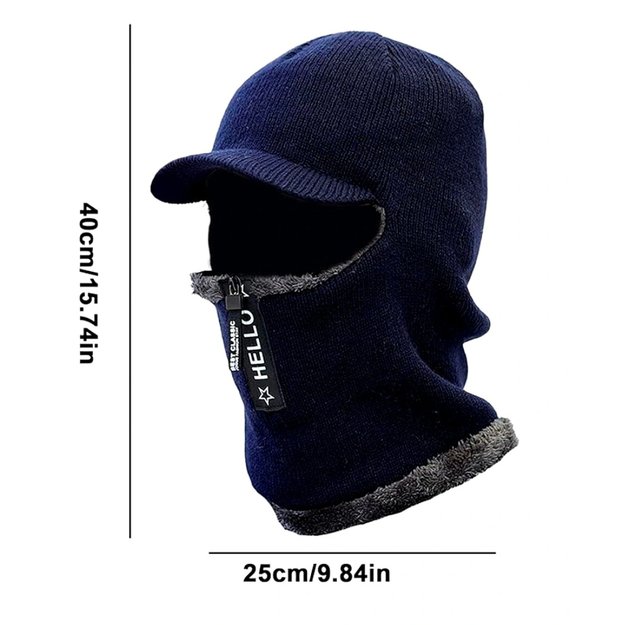 Vyriška slidinėjimo kepurė ED110 mėlyna