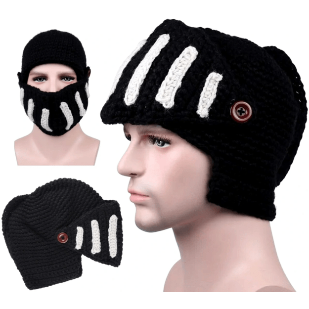 Vyriška žieminė kepurė S113, juoda