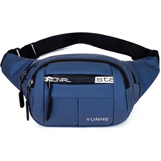 Vyriškas juosmens krepšys E37, mėlyna