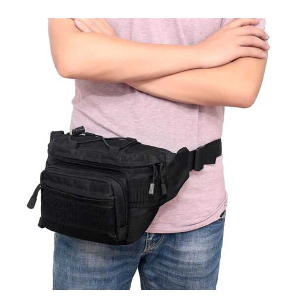 Vyriškas juosmens krepšys T92, juoda