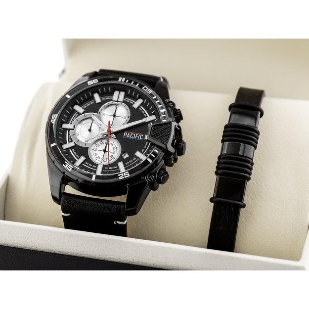 Vyriškas laikrodis Pacific - dovanų rinkinys zy092c