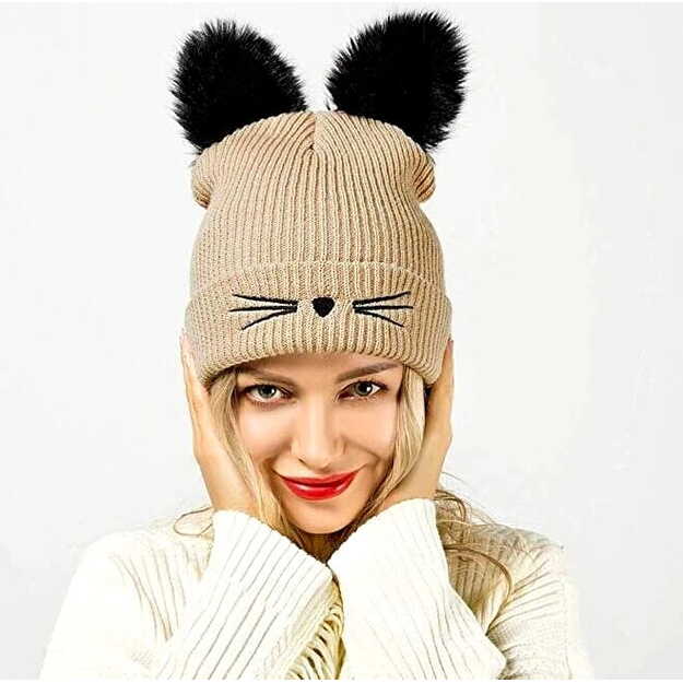 Žieminė moteriška kepurė K61